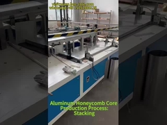 Aluminium honingraatkern Productieproces: stapelen