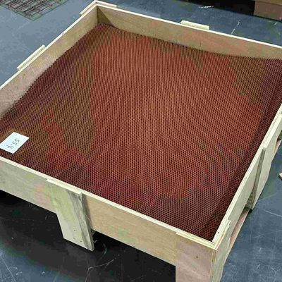 Dikte 5,2 mm Dichtheid 56 Flexible Nomex Honeycomb Core Plum Shape Perforated Grid