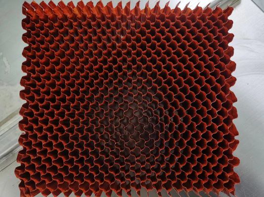 Dikte 5,2 mm Dichtheid 56 Flexible Nomex Honeycomb Core Plum Shape Perforated Grid